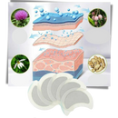 5 patches lymphatiques à base de plantes Ykohkofe pour réduire la transpiration, conçus pour une utilisation cosmetique.