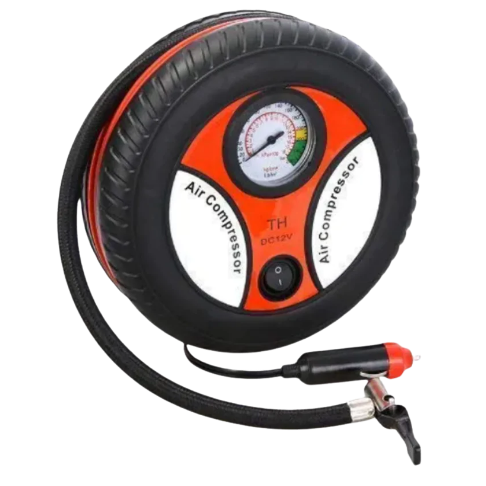 Compresseur de air portable Yks pour pneus de voiture, appareil compact pour entretien et décoration de véhicules.
