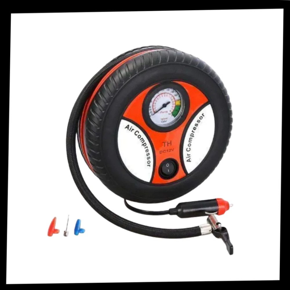 Compressores de ar portáteis Yks para pneus de carro, usado em manutenção de veículos e inflagem de pneus.