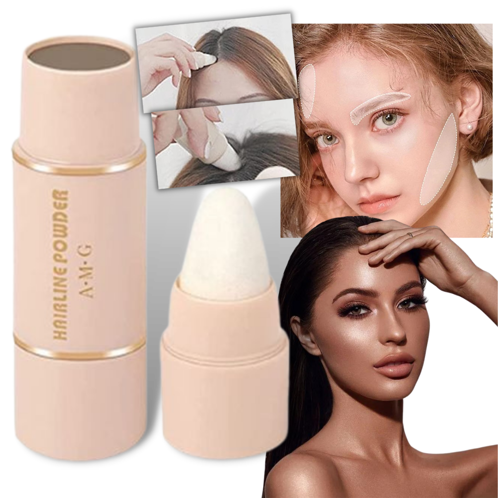 Kit de marqueurs e moldes para sobrancelhas Ymheart, com produtos de cosméticos em tons de cinza fumaça para definição perfeita