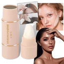 Kit de marqueurs e moldes para sobrancelhas Ymheart, com produtos de cosméticos em tons de cinza fumaça para definição perfeita