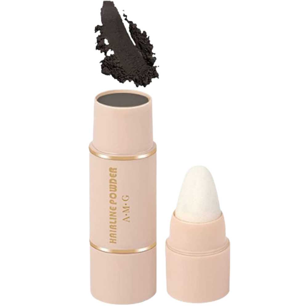 Kit de marqueurs e pochoirs para sobrancelhas Ymheart, com cores cinza e ferramentas para definir e preencher sobrancelhas.