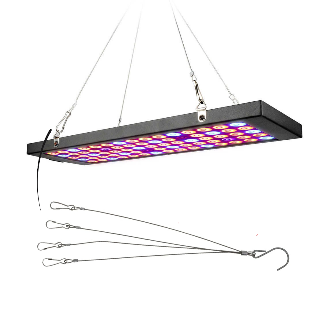 Lâmpada de cultivo LED suspensa para plantas de interior e exterior, espectro completo, marca Yohome.