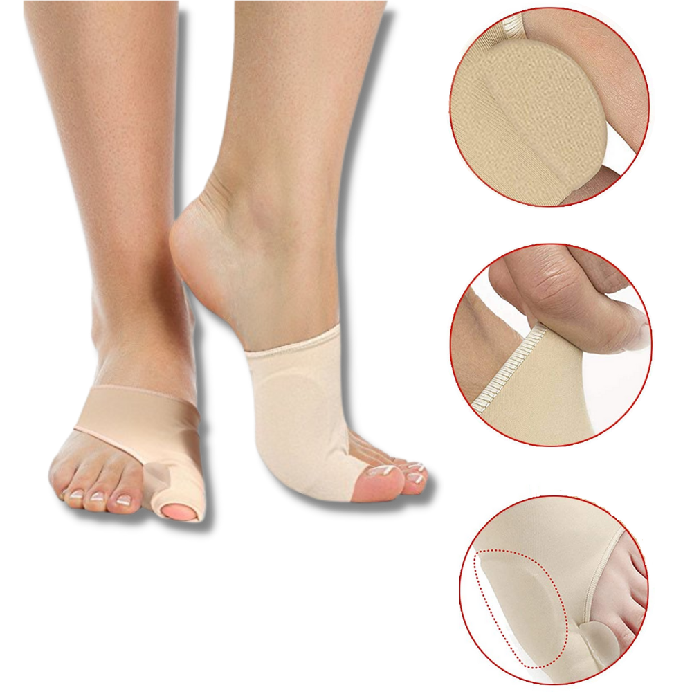 Corrector de joanetes em gel da Yosoo para cuidado dos pés, confortável e eficaz na correção de deformidades nos dedos.