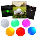 Conjunto de 6 bolas de golfe LED brancas da marca Yotijar, iluminação luminosa para jogo de golfe noturno.