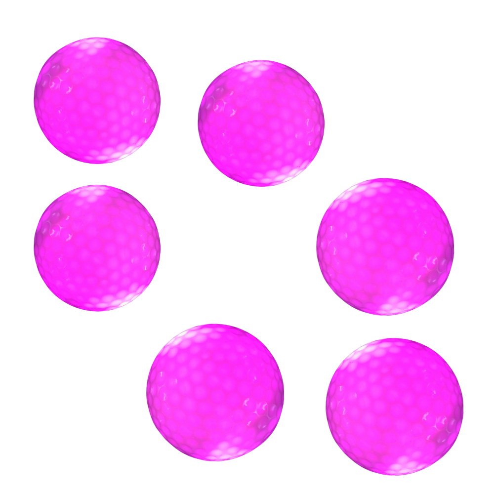 Conjunto de 6 bolas de golfe LED brancas da marca Yotijar, com iluminação para jogar ao escuro