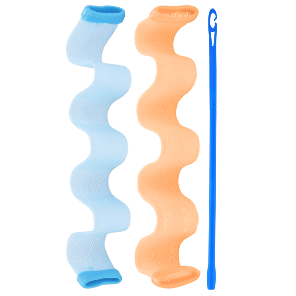 Bigoudis mágicos Younuo para cabelo, 12 peças, 25 cm, ideal para ondas e cachos naturais.