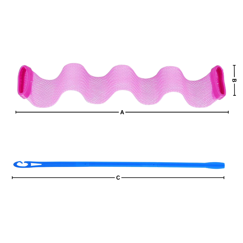 Bigoudis mágicos Younuo para cuidado dos cabelos, 12 peças de 25 cm, ideal para criar ondas e volume fácil.