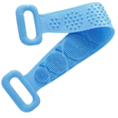 Esfoliante de silicone extensível para o corpo da Yszodd, na cor violeta, com design flexível para limpeza corporal eficaz.