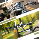 Porta-gobelete universal para guidão de bicicleta e moto, peça de reposição da marca Yszodd, em cor verde.