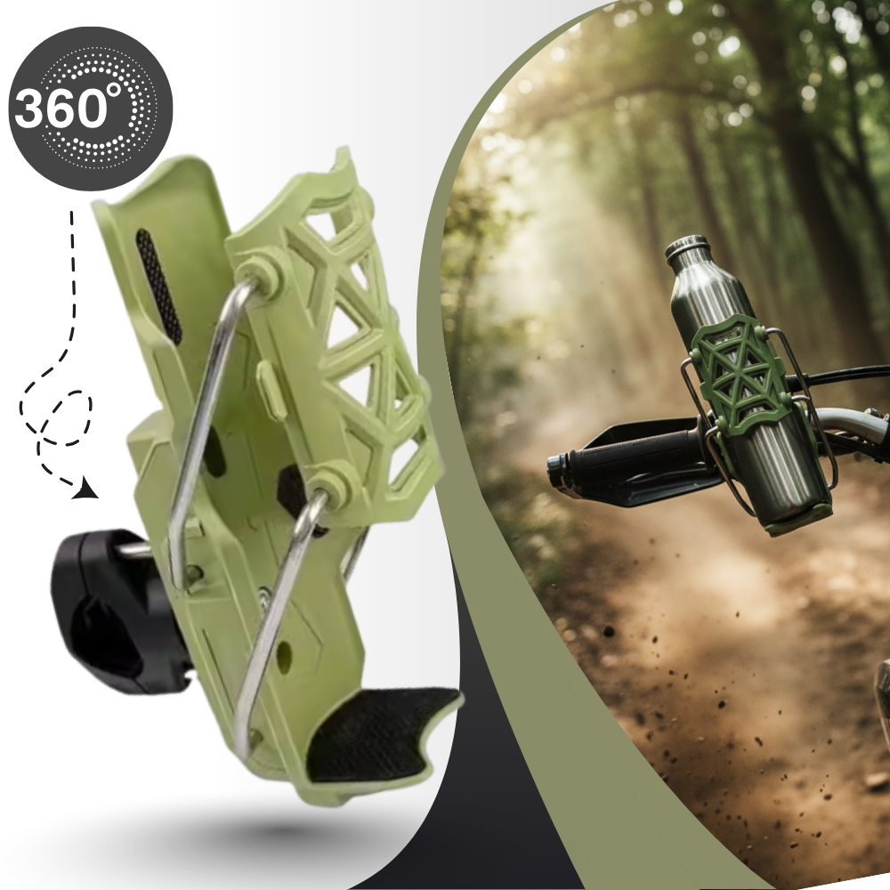 Porta-gobelete universal para guidão de bicicleta e moto, peça de reposição Yszodd, em cor verde, para veículos.