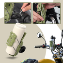 Porte-gobelet universal Yszodd para guidão de bicicleta e moto, suporte de plástico verde para bebidas em veículos.
