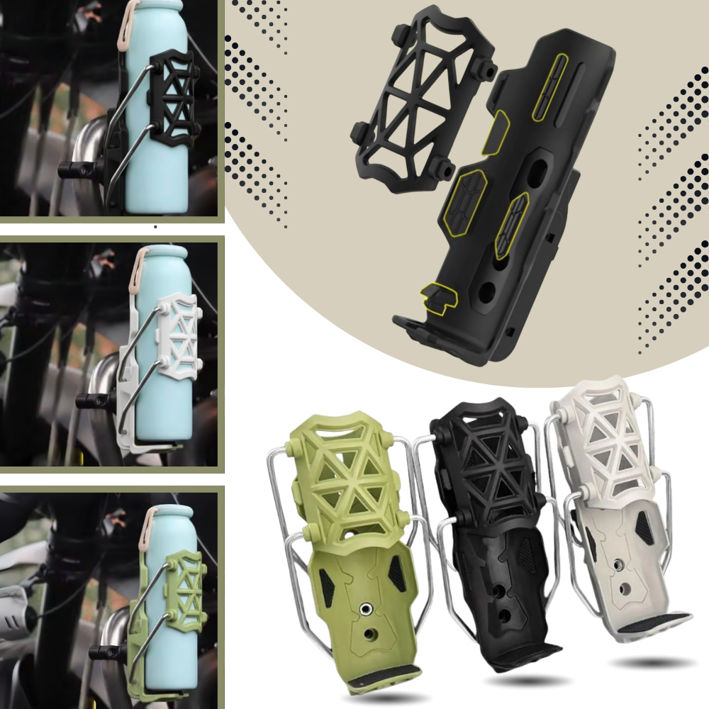 Porta-copo universal Yszodd para guidão de bicicleta e moto, peça de reposição em verde para veículos.
