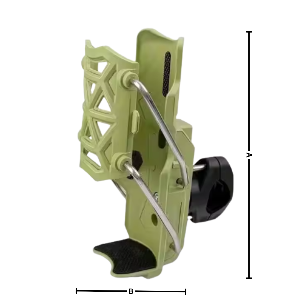 Porte-gobelet universal da Yszodd para guidão de bicicleta e moto, suporte de plástico verde para bebidas em peças de veículos