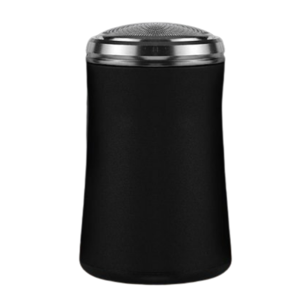 Rasoir elétrico portátil recarregável Yucurem para rasagem e cuidados pessoais, em design compacto verde.
