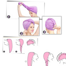 Toalha para cabelo Yugaoo, de secagem rápida, em rosa, ideal para cuidados rápidos e eficientes dos fios.