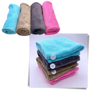 Toalha de cabelo rosa Yugaoo para secagem rápida, toalha de cuidado capilar para secar cabelos instantaneamente.