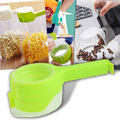 Conjunto de 2 clipes verdes para sacos alimentares com tampa, acessório de armazenamento alimentar da marca Zavarea