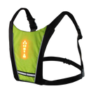 Gilet de cyclisme réfléchissant à LED Zedwell pour signalétique de danger et d'avertissement, avec bandes lumineuses.