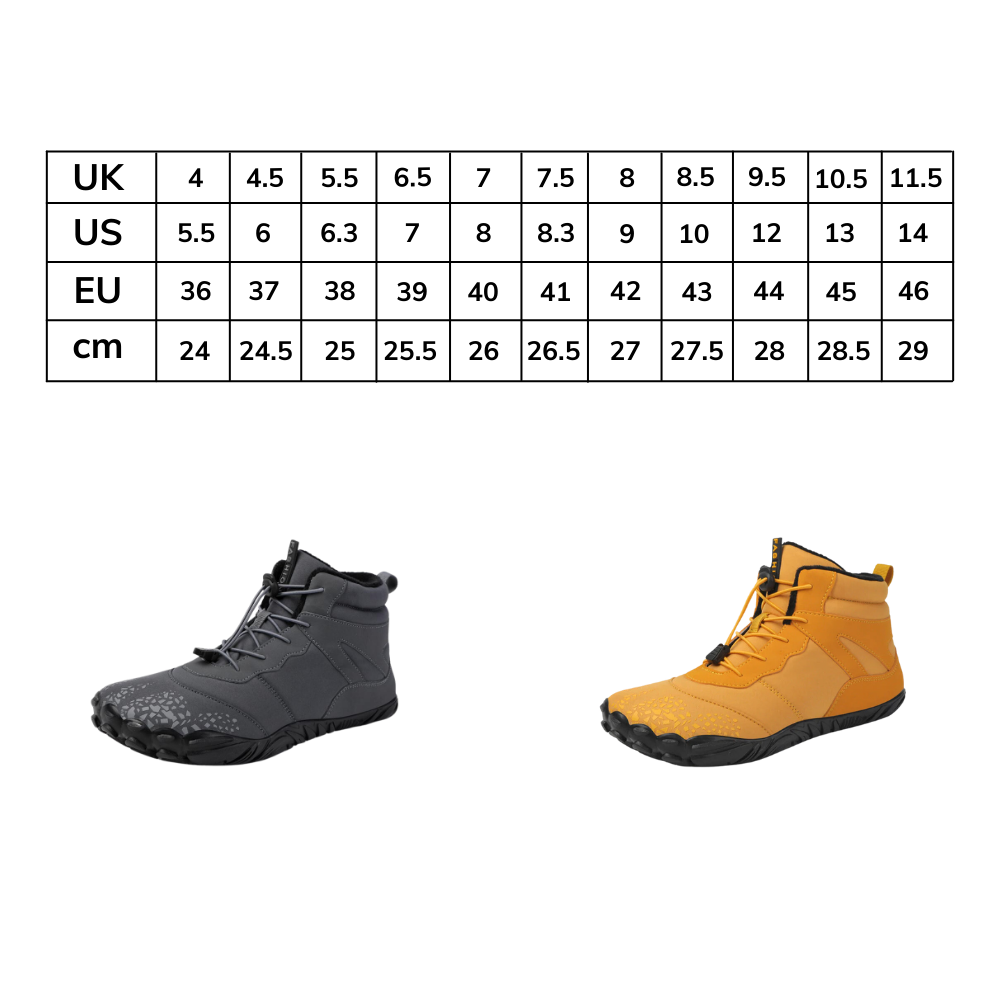 Sapatos de caminhada impermeáveis Ownshoe com sola plana, ideal para trilhas e aventuras ao ar livre.