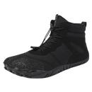 Sapatos de trilha impermeáveis Ownshoe com sola plana, ideais para caminhada em terrenos úmidos e rochosos.
