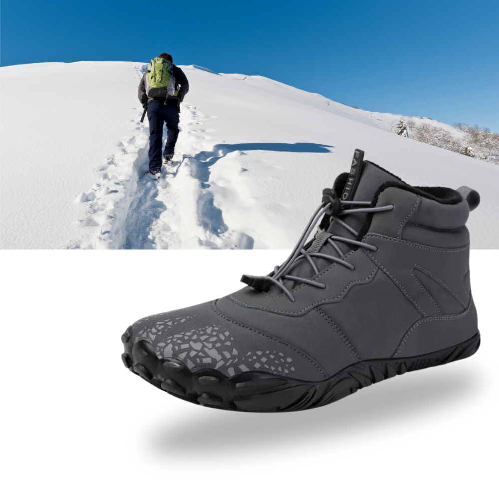 Sapatos de caminhada impermeáveis Ownshoe com sola plana, resistentes à água e ideais para trilhas e aventuras ao ar livre.