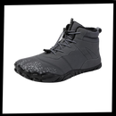 Sapatos de caminhada impermeáveis Ownshoe com sola plana, resistentes à água, ideal para trilhas e aventuras ao ar livre.