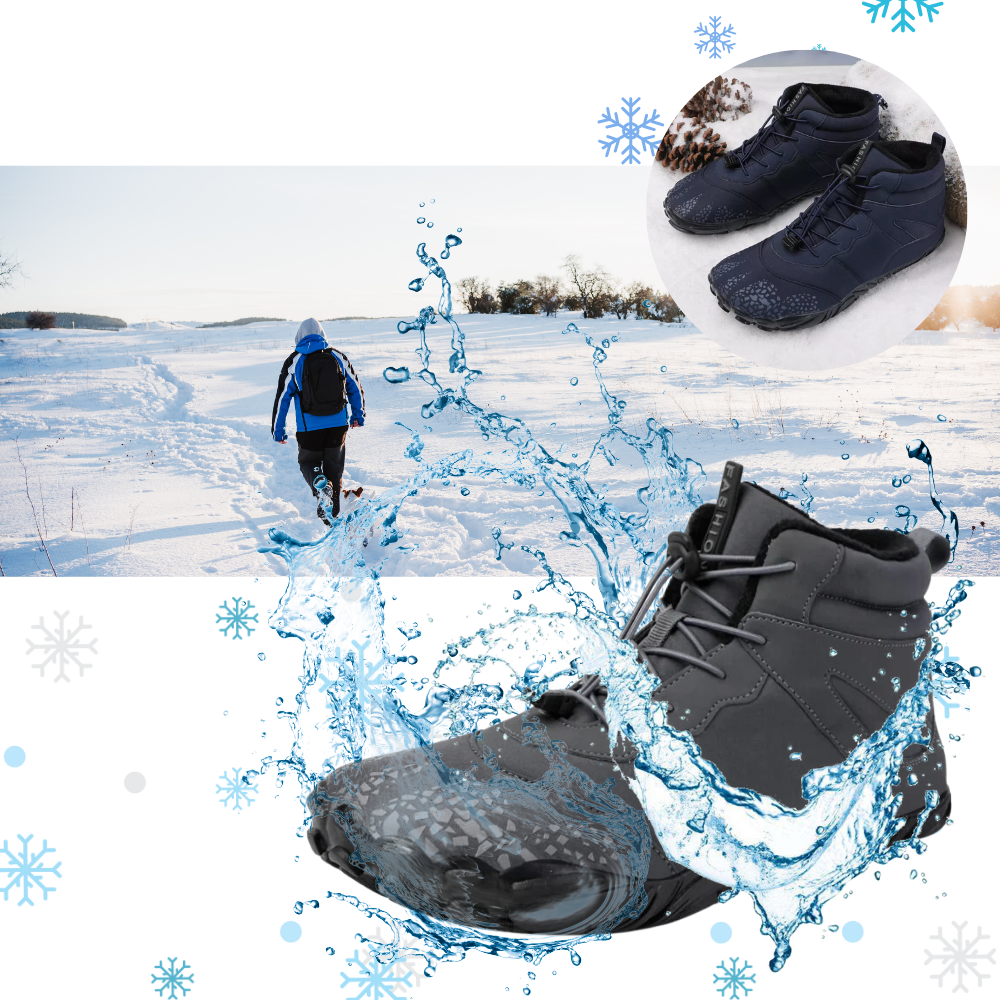 Sapatos de caminhada Ownshoe impermeáveis com sola plana, resistentes à água, ideal para trilhas e aventuras ao ar livre.