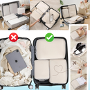 Organizador de bagagem Egdank com zíper, saco de compressão para arrumar roupas e acessórios de viagem de forma eficiente.