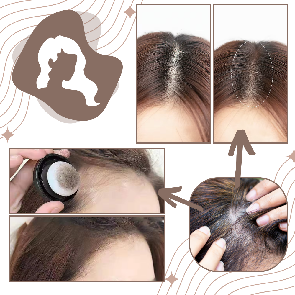 Poudre camuflante para raízes loiras da ZJchao, produto de cuidado capilar para cobrir raízes de cabelo de forma instantânea.