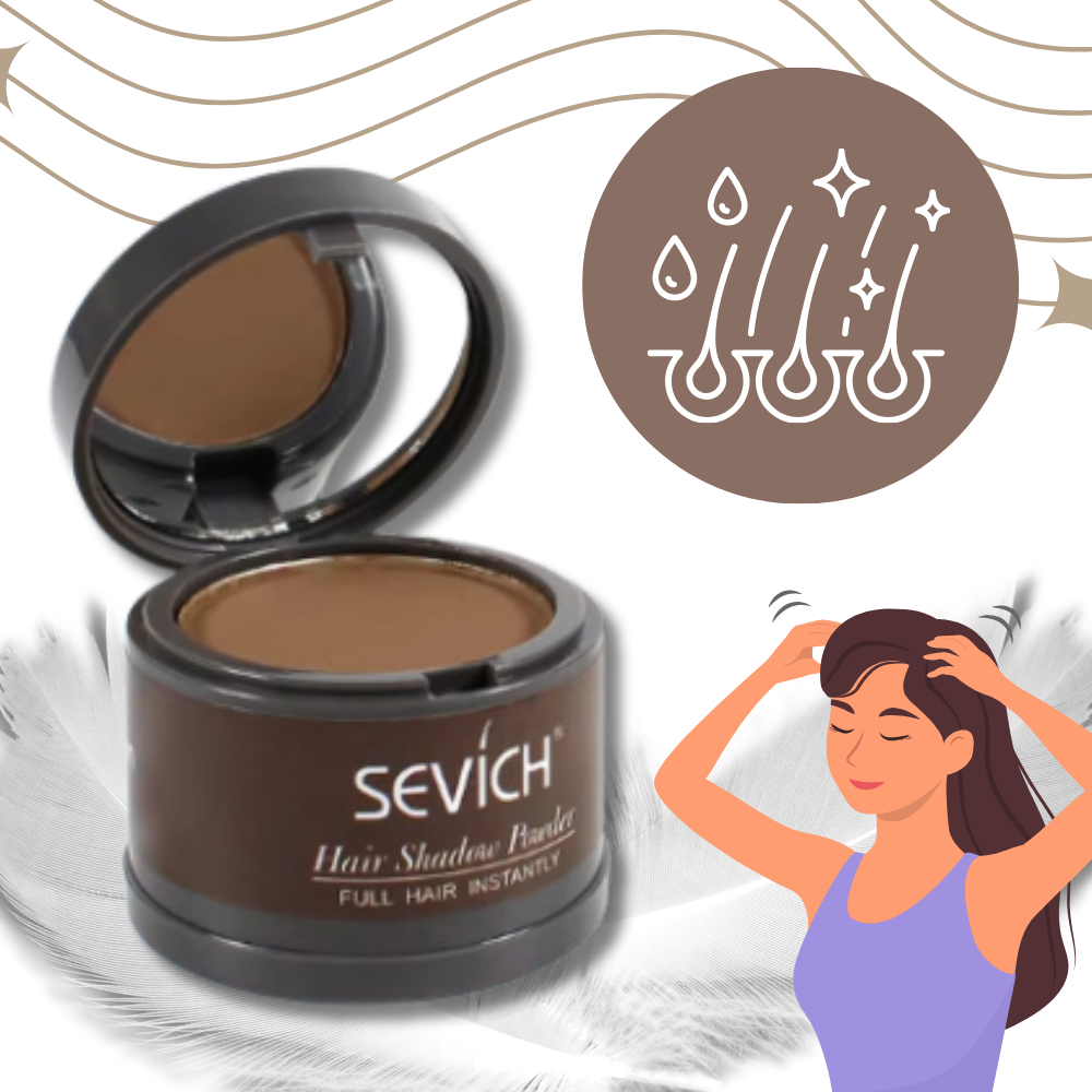 Poudre camouflante para raízes de cabelo castanho claro, produto de cuidado capilar da marca ZJchao, efeito instantâneo.