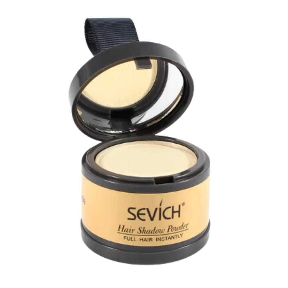 Poudre camuflante instantânea para raízes castanho claro, produto de cuidado capilar da marca ZJchao, para disfarçar raízes.
