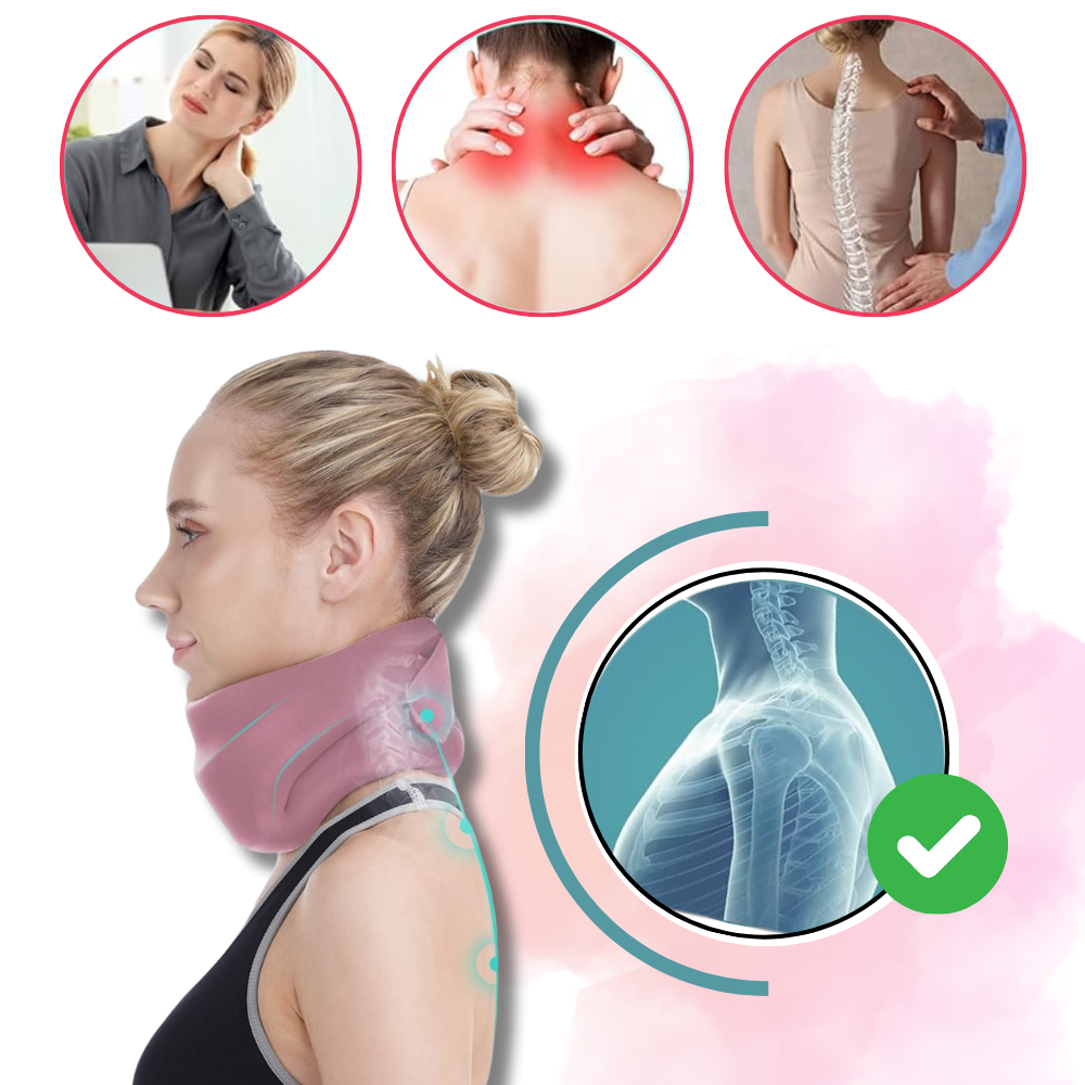Colar cervical anti-roncador Zoiuytrg, ajuda a melhorar o sono e reduzir o ronco, com design confortável e ajustável.