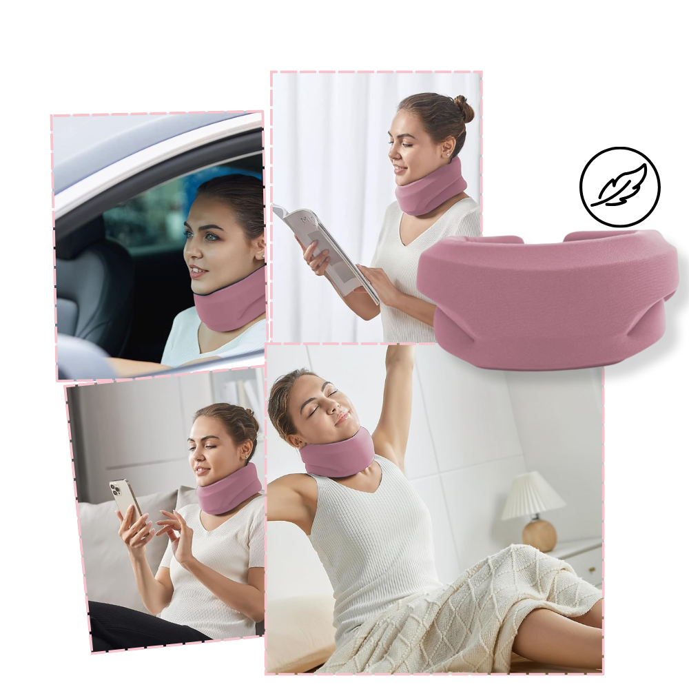 Colar cervical anti-roncador Zoiuytrg, ajuda a reduzir o ronco, feito para melhorar o sono com design confortável e ajustável.