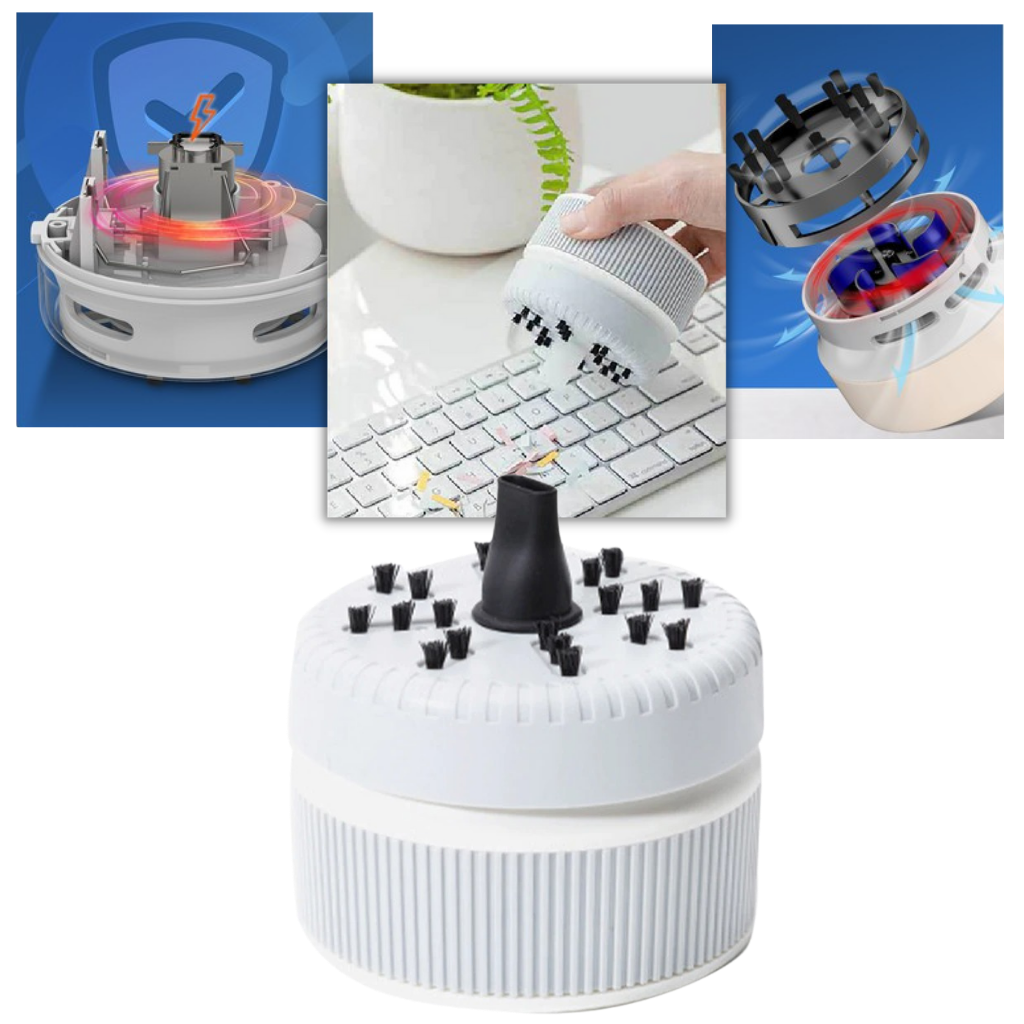 Aspirador de escritório Zoiuytrg, compacto e portátil, com bocal para limpeza de mesas e superfícies de trabalho.