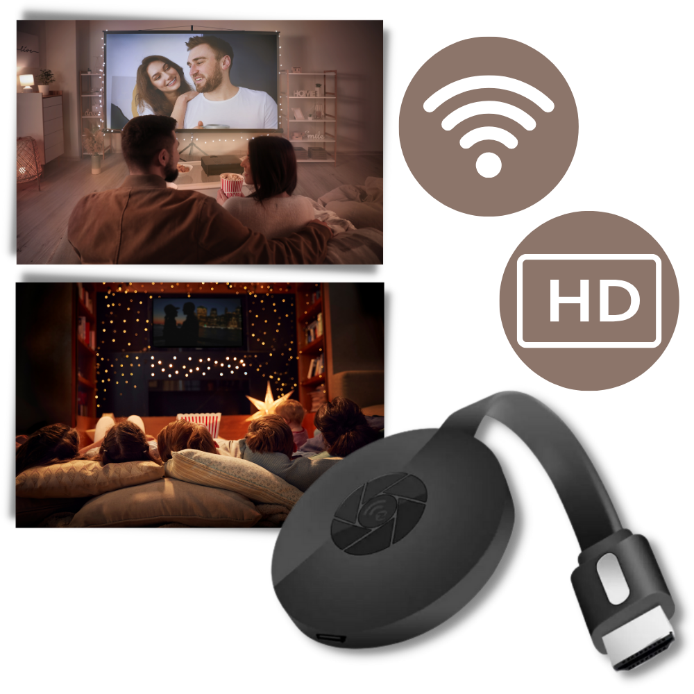 Cabo HDMI Ztgd para projeção de tela de telefone em TV, conectado a um smartphone e uma TV moderna.