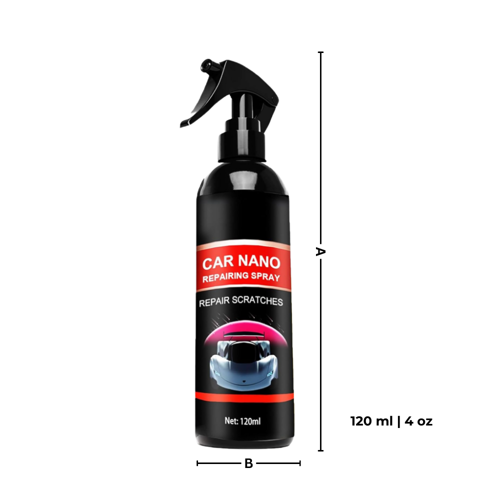 Spray anti-rayures nano Zukvape para carros, produto de peças para veículos, aplicação para proteção da pintura automotiva.
